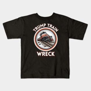 Trump Train WRECK Kids T-Shirt